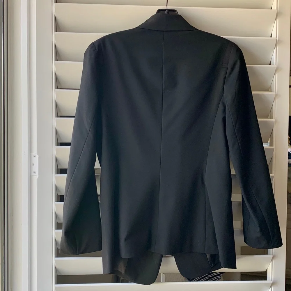GAP Black Lined Fitted Blazer Jacket - Picture 5 of 8